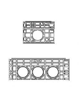 Rám k šachtě EK 278, výška 220 mm