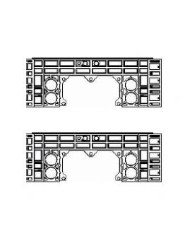 Rám k šachtě EK 288, výška 220 mm