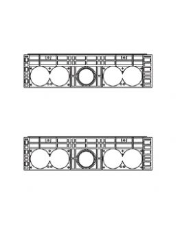 Rám k šachtě EK 328, výška 220 mm
