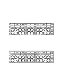 Rám k šachtě EK 328, výška 220 mm