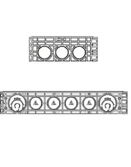Rám k šachtě EK 338, výška 220 mm