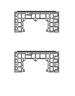 Rám k šachtě EK 358, výška 220 mm