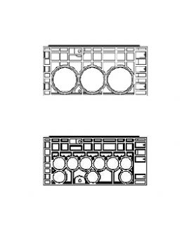 Rám k šachtě EK 358, výška 220 mm