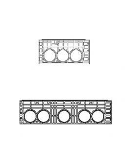 Rám k šachtě EK 378, výška 220 mm