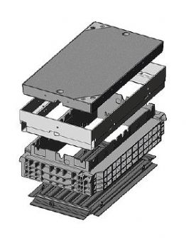 Základ šachty EK 378, B125, poklop ocel beton