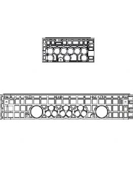 Rám k šachtě EK 478, výška 220 mm