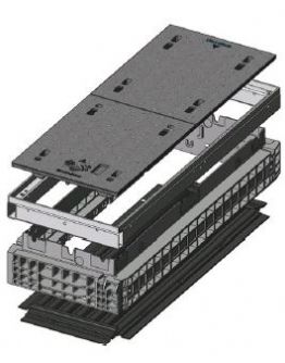 Základ šachty EK 478, B125, poklop litina 