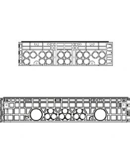 Rám k šachtě EK 508, výška 220 mm