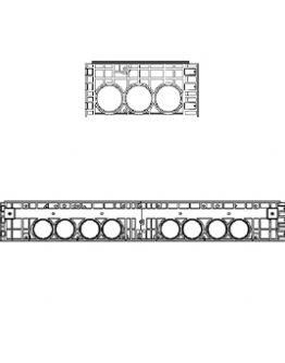 Rám k šachtě EK 628, výška 220 mm