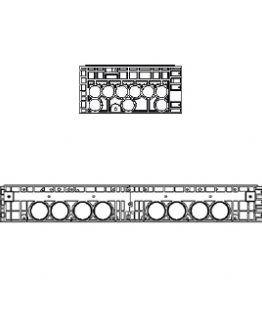 Rám k šachtě EK 628, výška 220 mm