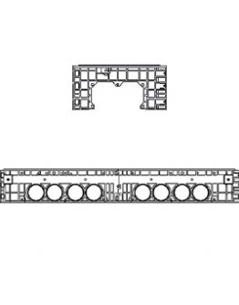 Rám k šachtě EK 628, výška 220 mm