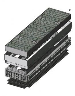 Základ šachty EK 628, D400, poklop ocel zádlažba 
