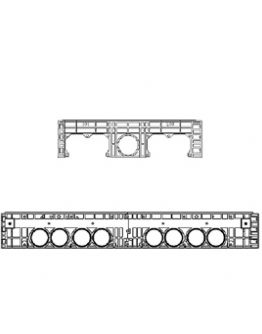 Rám k šachtě EK 708, výška 220 mm