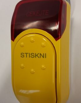 Chodecké tlačítko EK424, ČEKEJTE-STISKNI, 2 kontakty