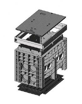 Kompaktní šachty EK 368/K4 (400 x 650 / 550 x 800 mm)