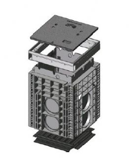 Kompaktní šachty EK 358/K2 (400 x 400 / 550 x 550 mm)
