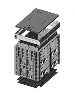 Kompaktní šachty EK 368/K1 (400 x 650 / 550 x 800 mm)