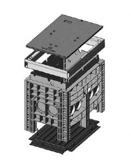 Kompaktní šachty EK 368/K5 (400 x 650 / 550 x 800 mm)