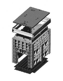 Kompaktní šachty EK 368/K6 (400 x 650 / 550 x 800 mm)