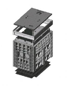 Kompaktní šachty EK 368/K7 (400 x 650 / 550 x 800 mm)