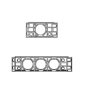 Rám k šachtě EK 278, výška 150 mm