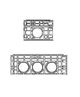 Rám k šachtě EK 278, výška 220 mm
