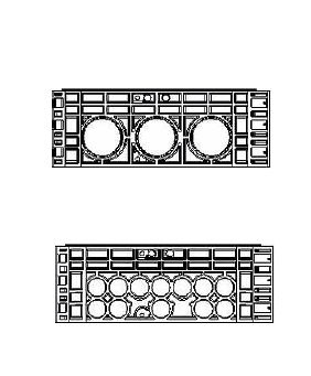 Rám k šachtě EK 288, výška 220 mm