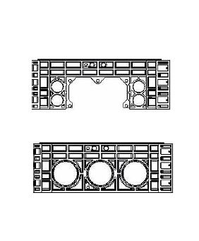Rám k šachtě EK 288, výška 220 mm