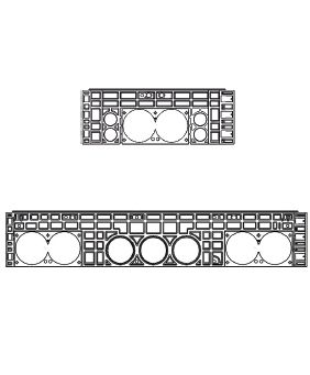 Rám k šachtě EK 338, výška 220 mm