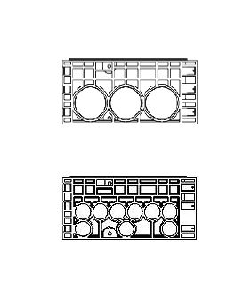 Rám k šachtě EK 358, výška 220 mm