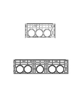 Rám k šachtě EK 378, výška 220 mm