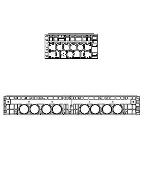 Rám k šachtě EK 628, výška 220 mm