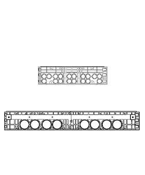 Rám k šachtě EK 708, výška 220 mm