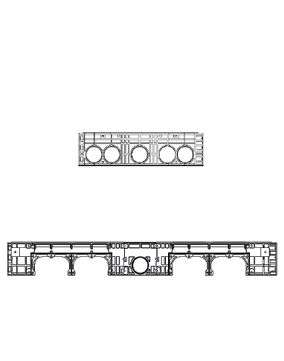 Rám k šachtě EK 728, výška 220 mm
