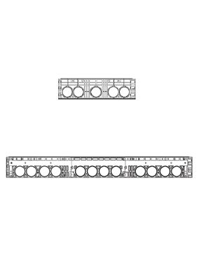 Rám k šachtě EK 738, výška 220 mm