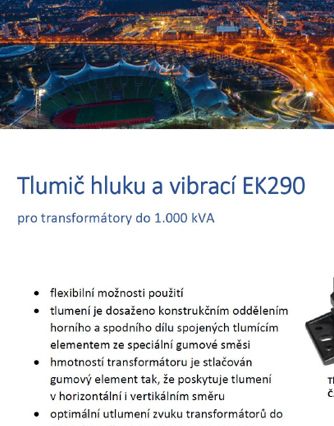 Tlumič hluku a vibrací EK290