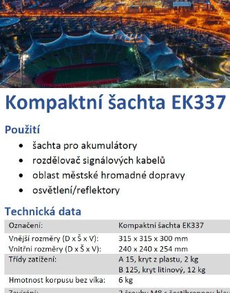 Kompaktní šachta EK337