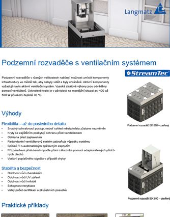 Prospekt zemní rozvaděč s ventilačním systémem EK 890